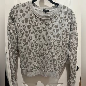 Rails gray cheetah sweatshirt